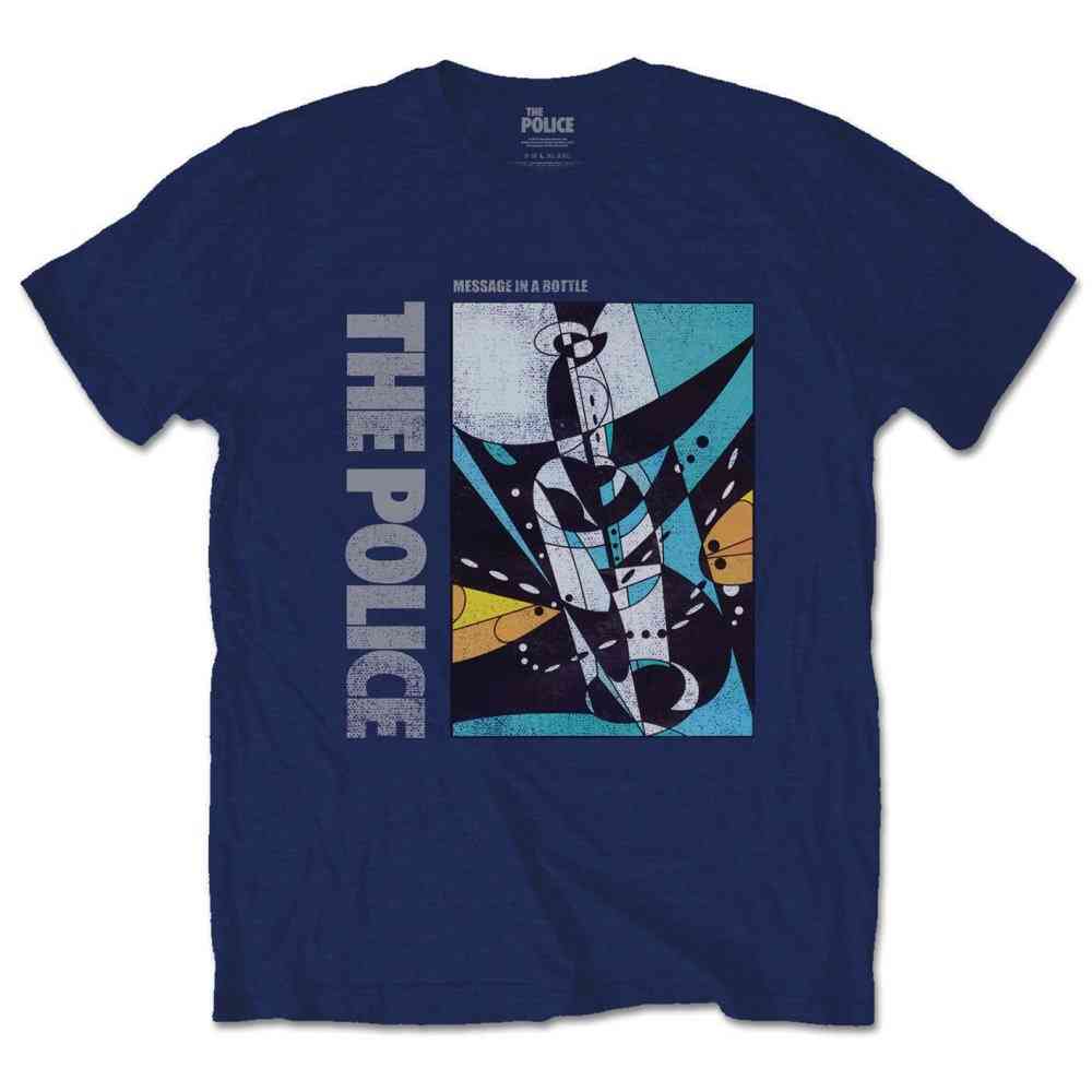 The Police - Message In A Bottle Tshirt Homme - Bleu